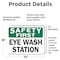 Signmission Eye Wash Station, 24 in W x Rectangle, Vinyl Decal OS-2PACK-CL-D-1824-L-20008 - alternate 6